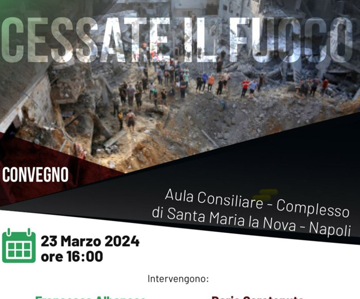 Cessate il fuoco”, sabato 23 marzo convegno organizzato dai deputati M5S a  Napoli | Corriere dell'Irpinia